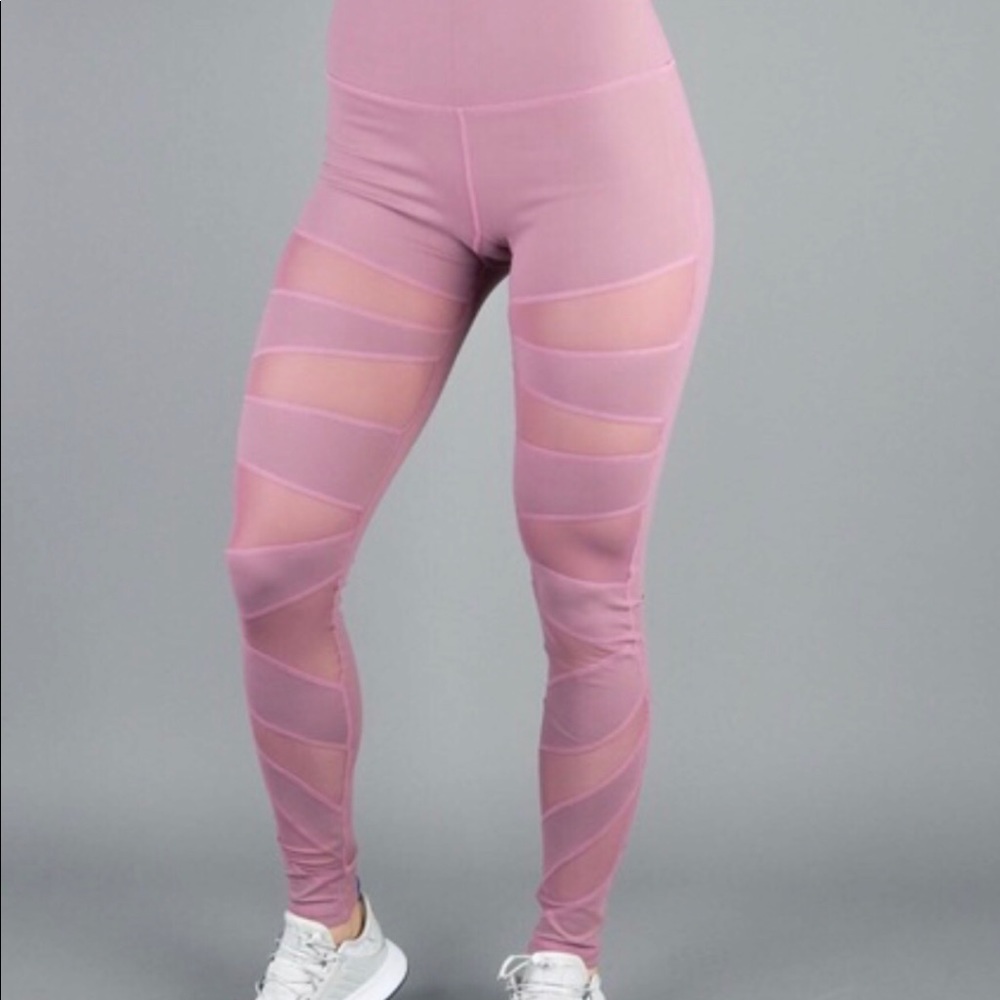Buffbunny Mauve Mesh Leggings *Like new*